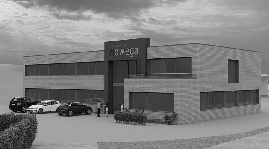 3D Rendering von einem Gewerbehaus