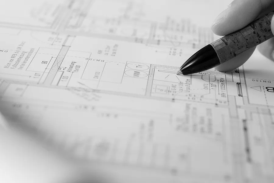 Grundriss von einem Haus